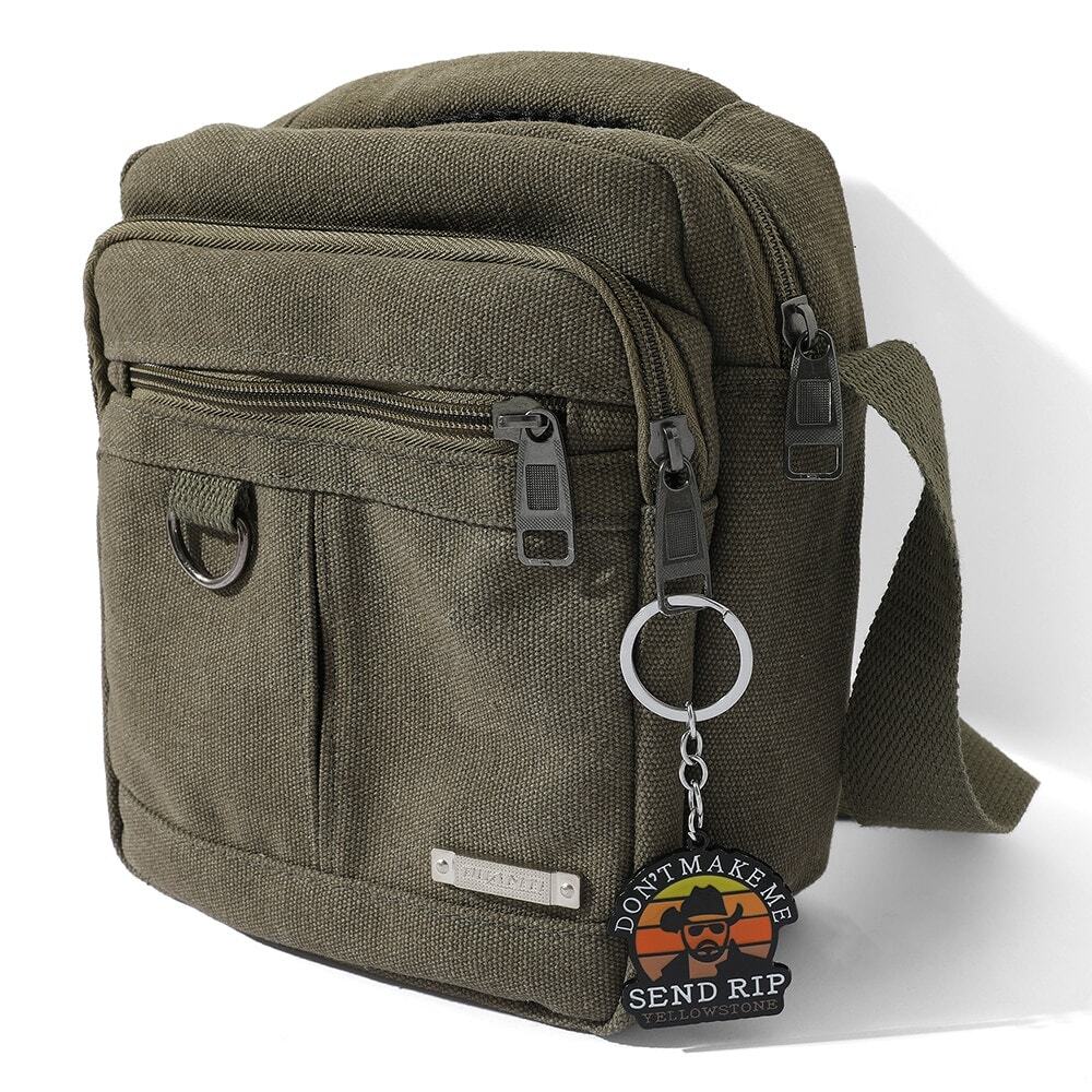 Yellowstone Dutton Ranch Send Rip John Dutton Keychain - Picture 3 of 4